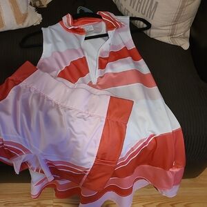 Lucky in Love Red and White Striped Dress